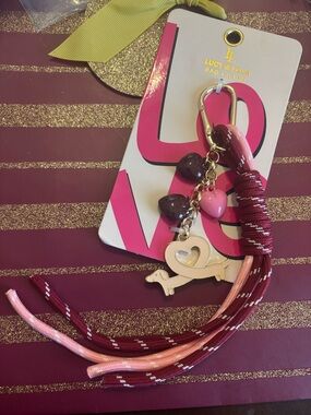 Heart Dachshund Tassel Bag Charm